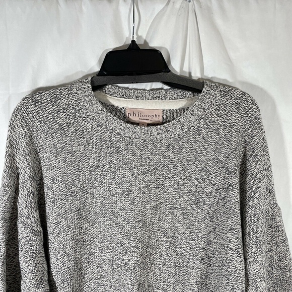 NWT Philosophy [‎ PLUS SZ 3X ] Heather Long Sleeve Pullover Sweater - Picture 3 of 12